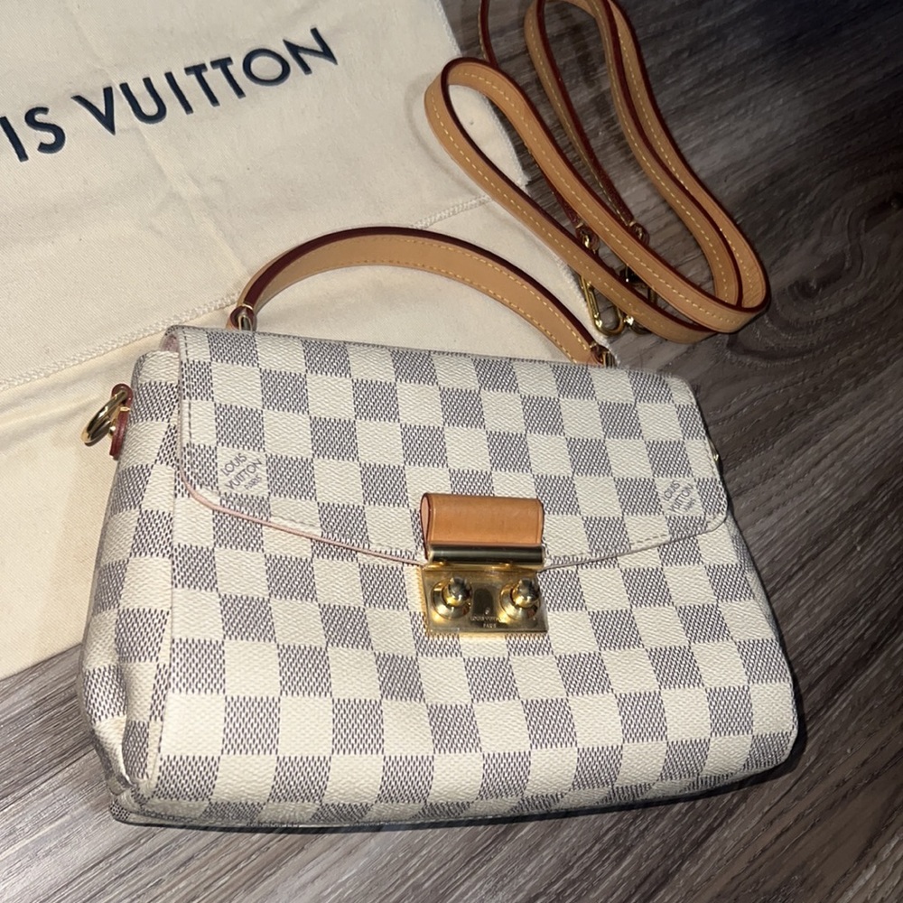 Authentic Louis Vuitton croisette in azur/pink interior - Picture 3 of 17